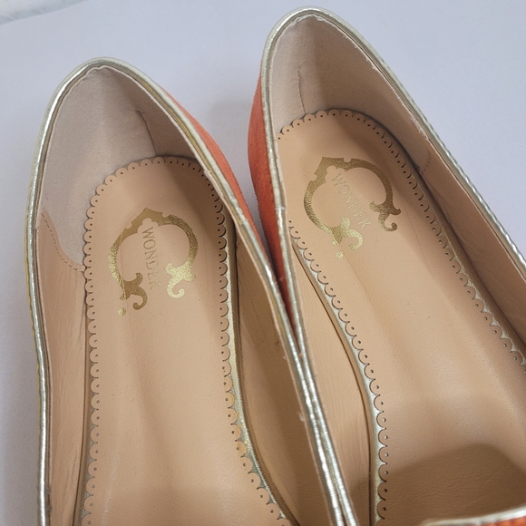 C Wonder Orange Giraffe Ballet Flats Size 7.5 - Picture 5 of 10